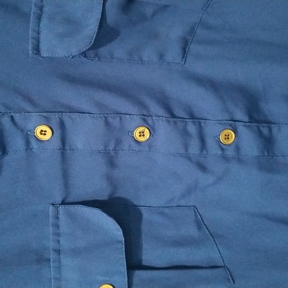 Royal Blue Lightweight Utility Dress, 3X - Picture 5 of 8